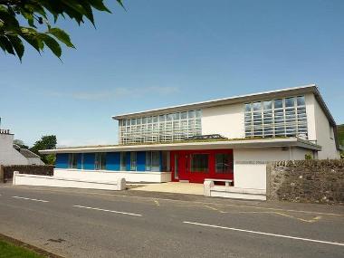 Colmonell Primary front view of school main door