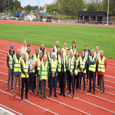 Craigie sports facility - Group ready for tour 400 x 400