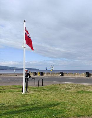 flag raising 